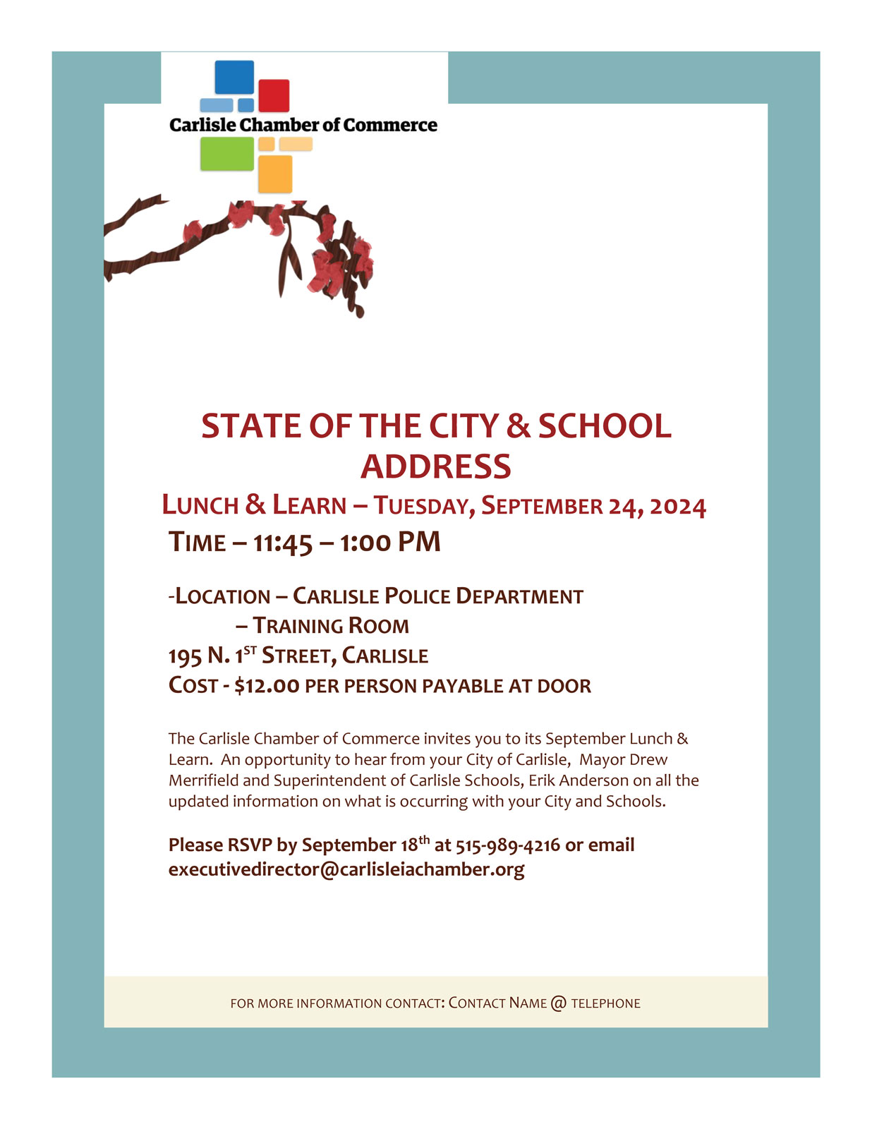 Lunch & Learn – State of the City & School Address