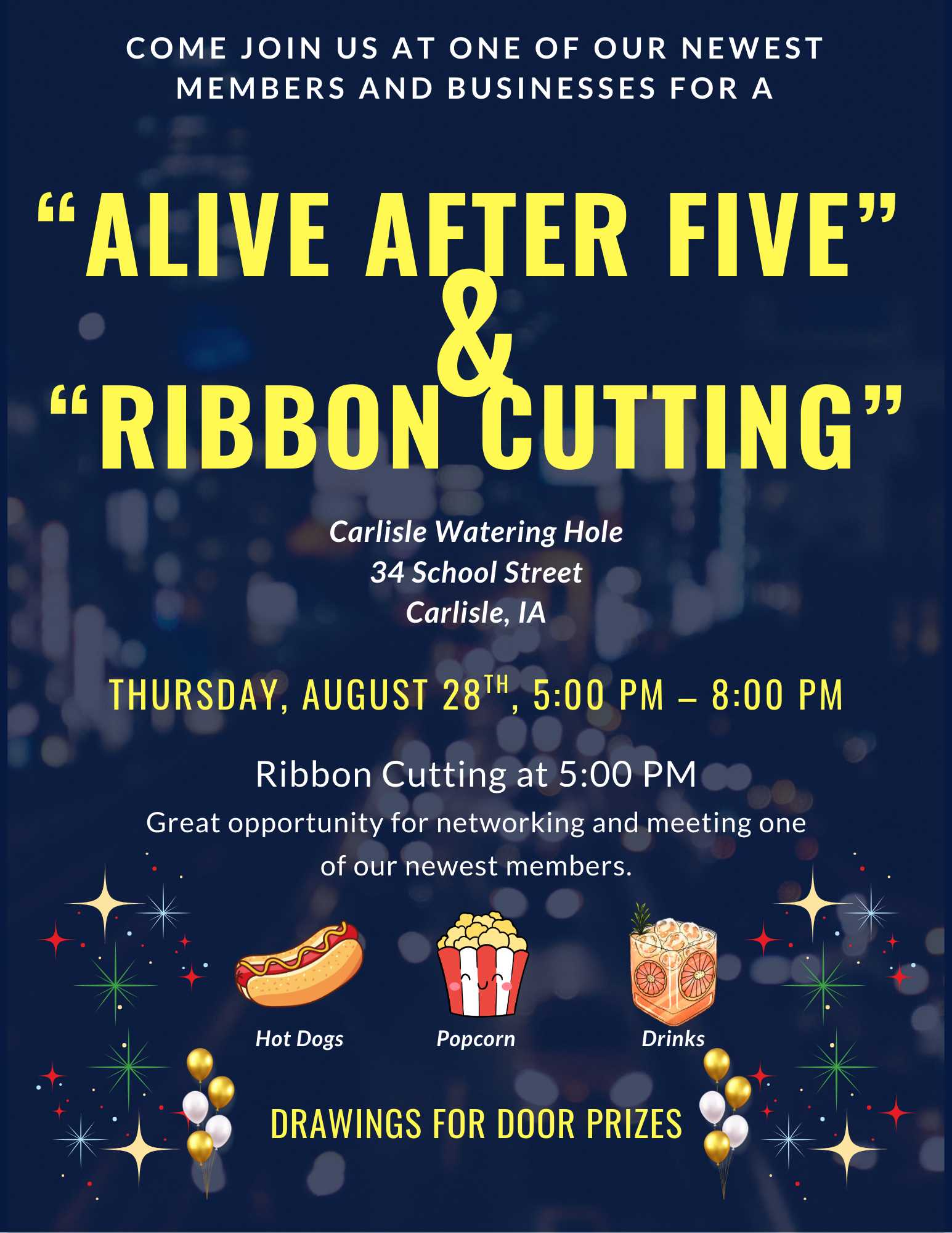 Carlisle Watering Hole Ribbon Cutting & Alive After Five