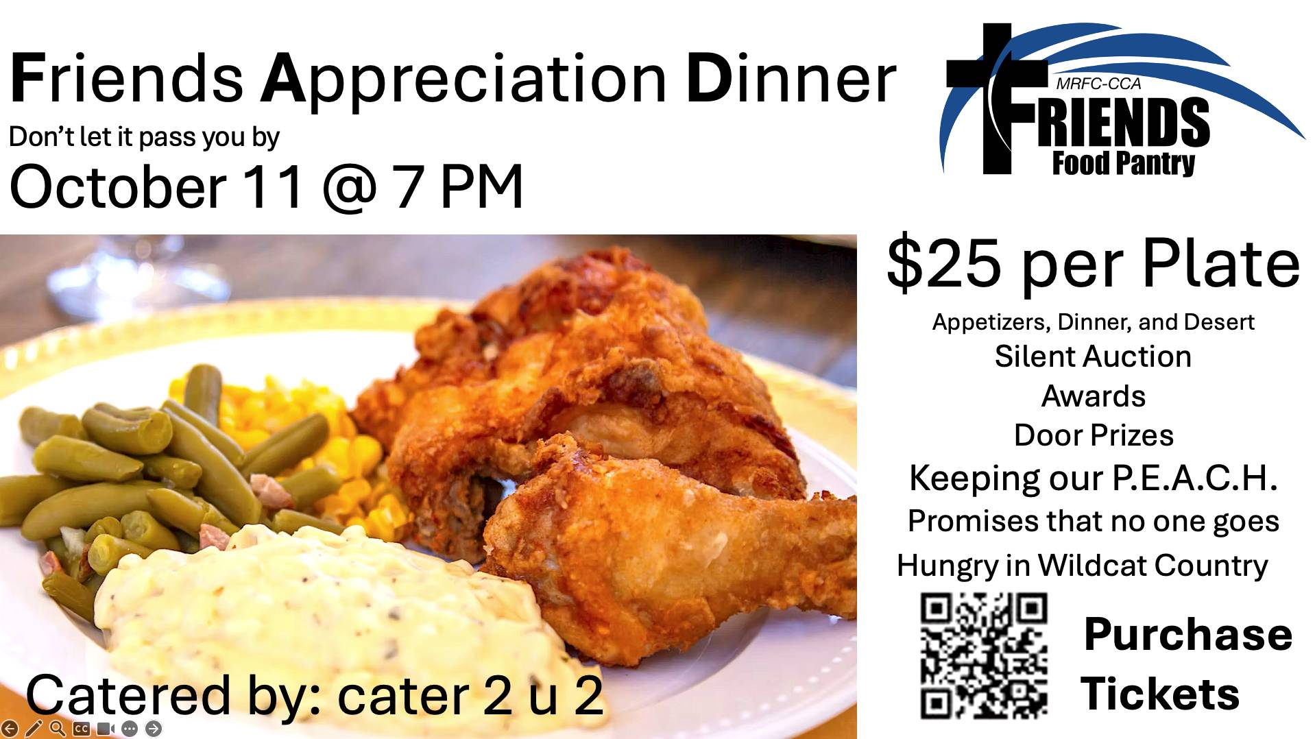 Friends Appreciation Dinner