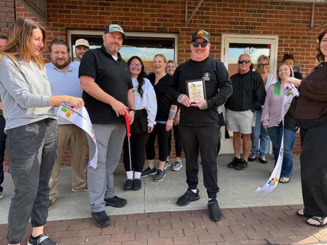After the ribbon is cut outside Sunset Lounge