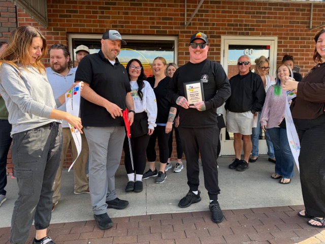 After the ribbon is cut outside Sunset Lounge