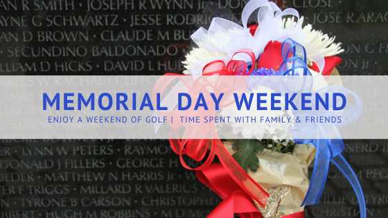 Make plans for Memorial Weekend!