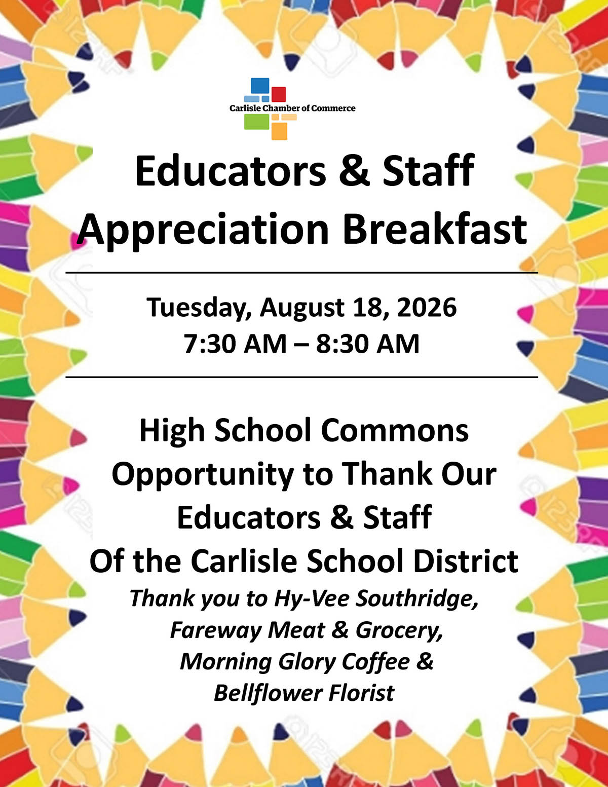 Educators & Staff Appreciation Breakfast
