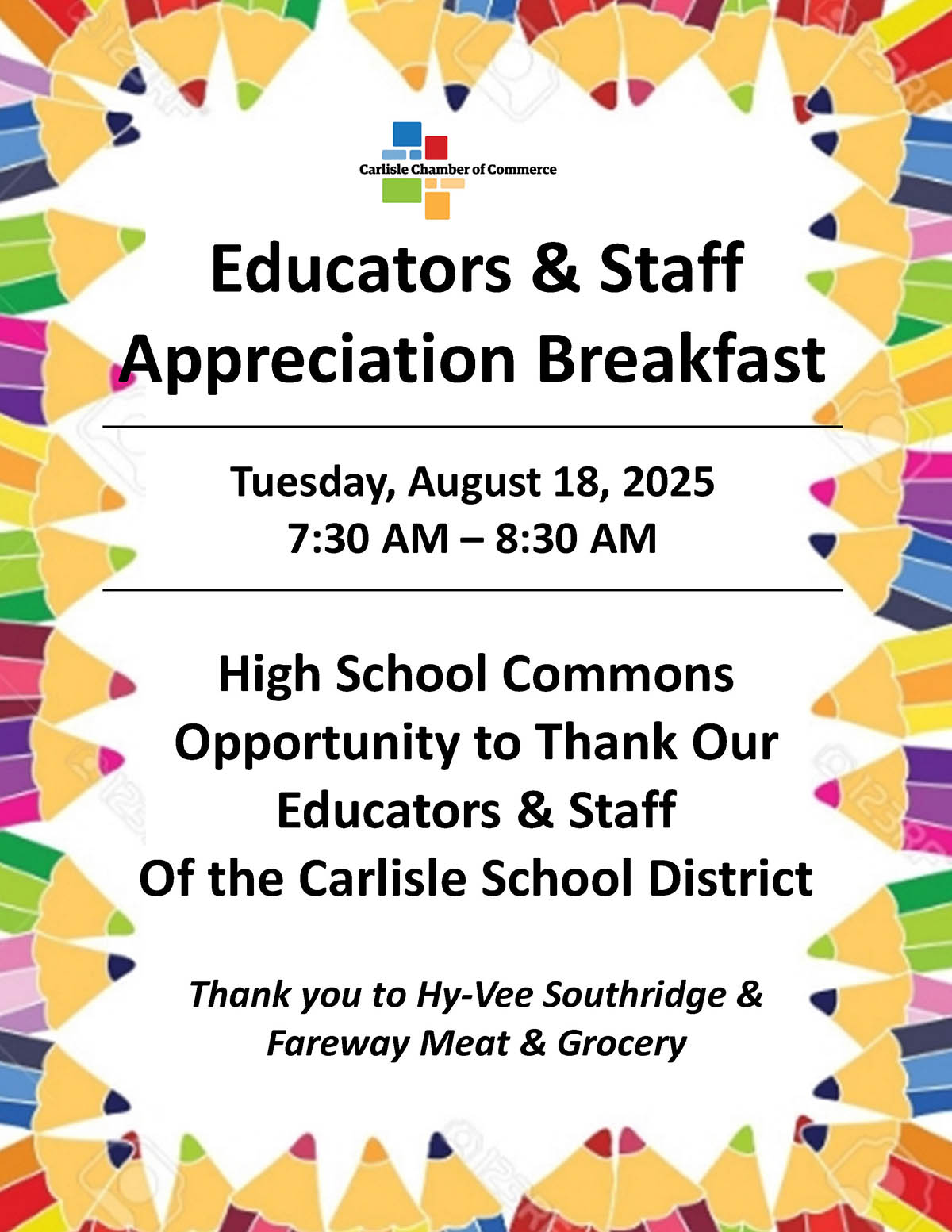 Educators & Staff Appreciation Breakfast