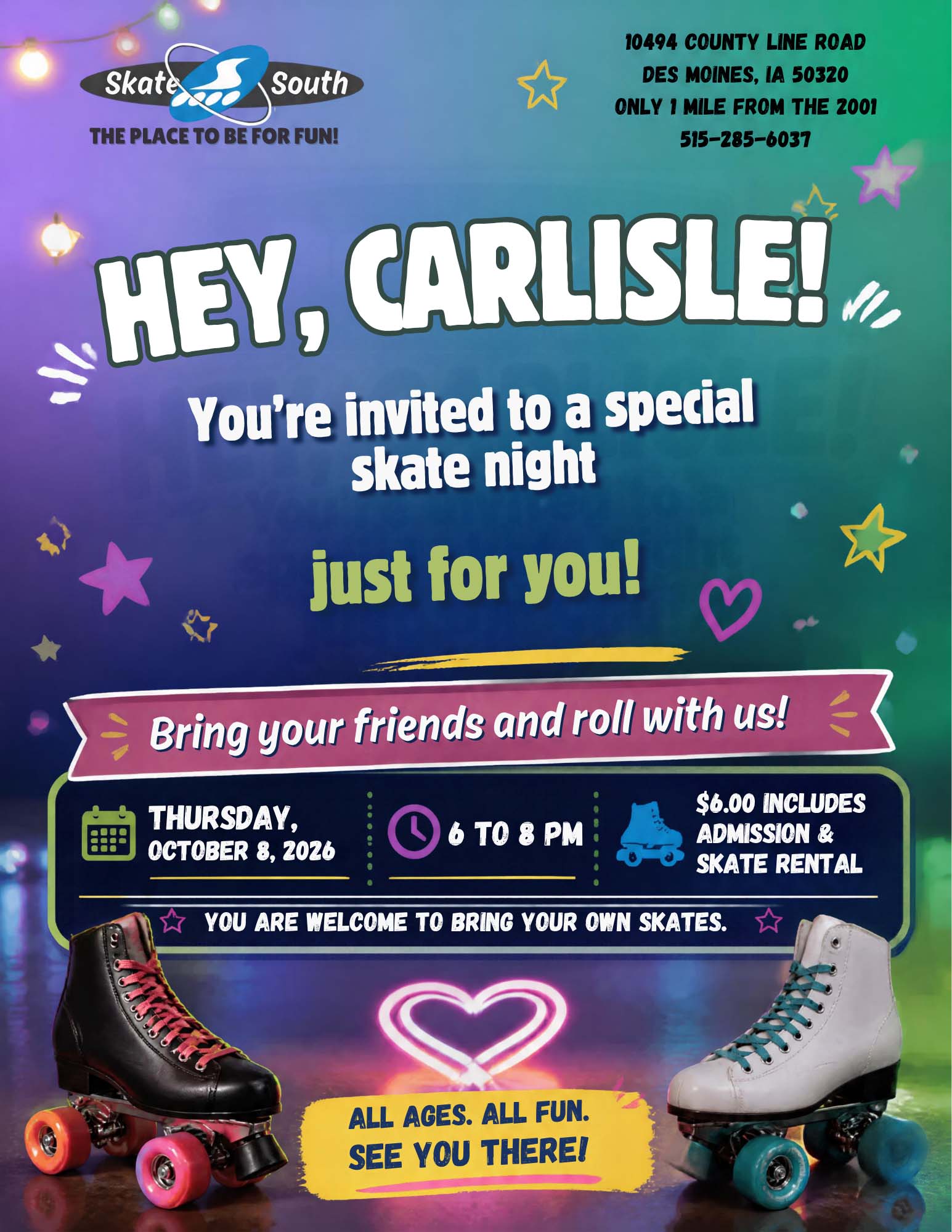 Skate South Skate Night